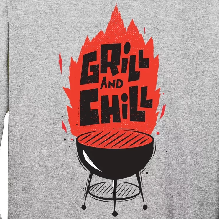 Grill And Chill Tall Long Sleeve T-Shirt