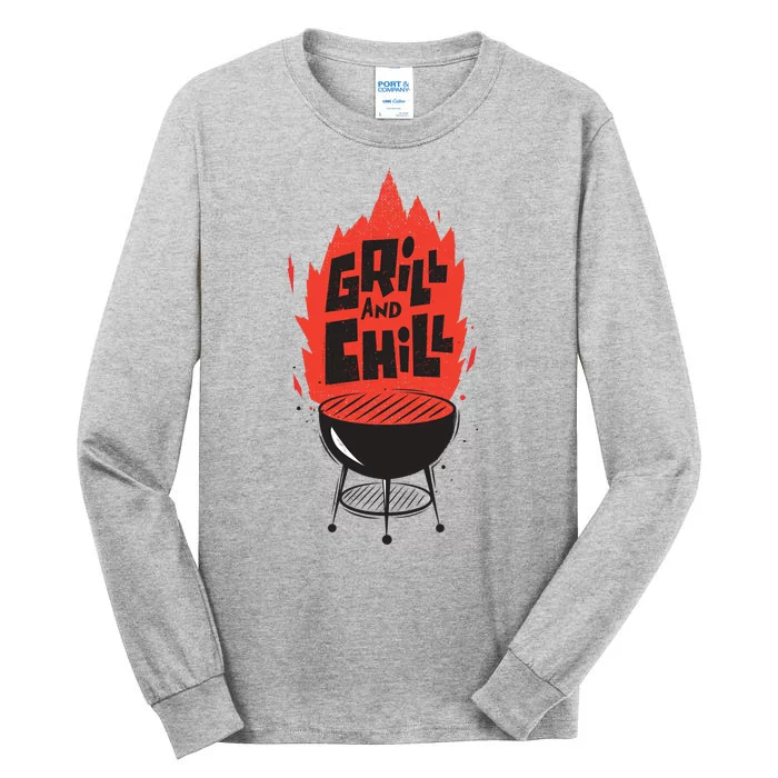 Grill And Chill Tall Long Sleeve T-Shirt