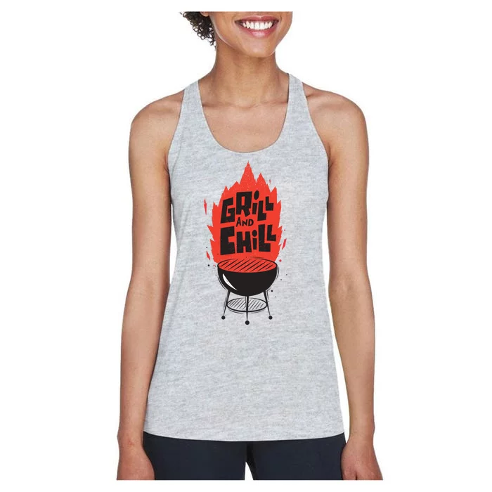 Grill And Chill Women's Racerback Tank