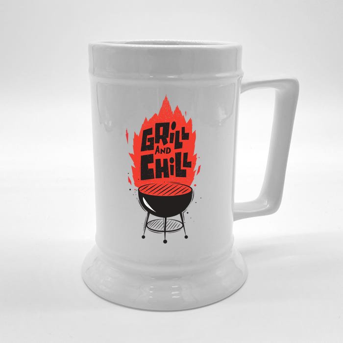 Grill And Chill Front & Back Beer Stein