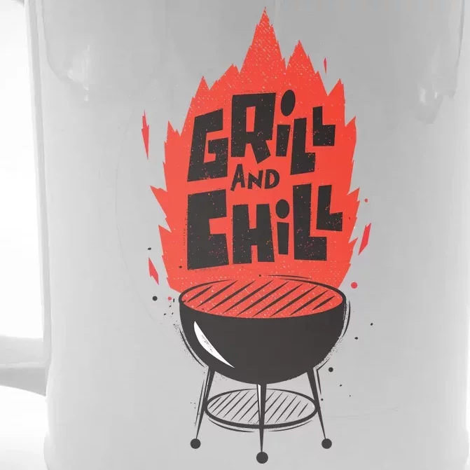 Grill And Chill Front & Back Beer Stein