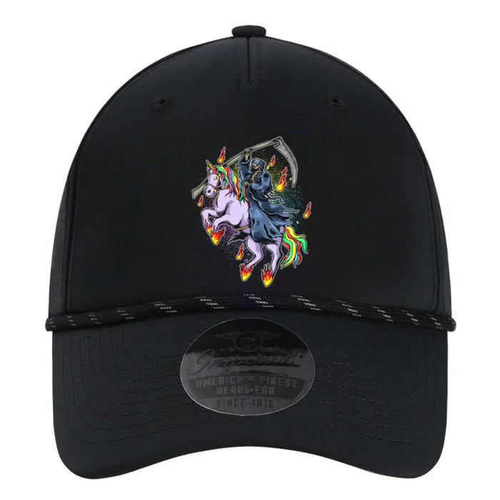 Grim Reaper Riding Rainbow Unicorn Performance The Dyno Cap