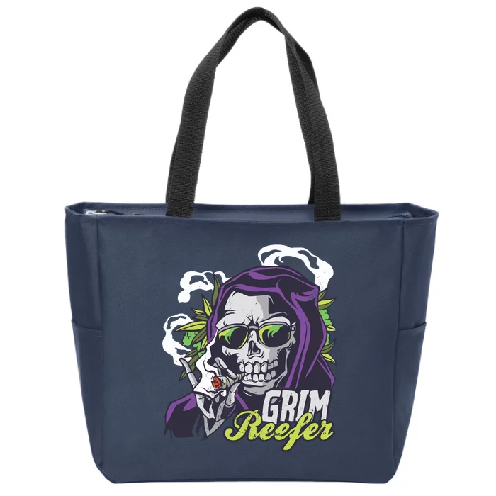 Grim Reefer Zip Tote Bag