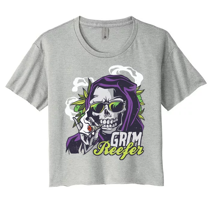 Grim Reefer Women's Crop Top Tee