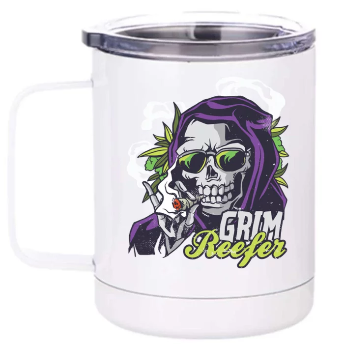 Grim Reefer Front & Back 12oz Stainless Steel Tumbler Cup