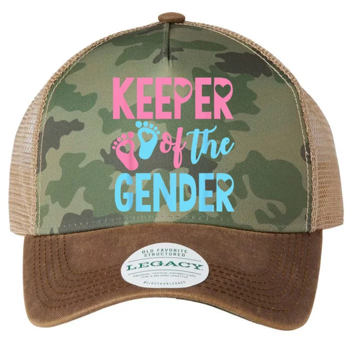 Gender Reveal Keeper Of The Gender Gender Reveal Legacy Tie Dye Trucker Hat