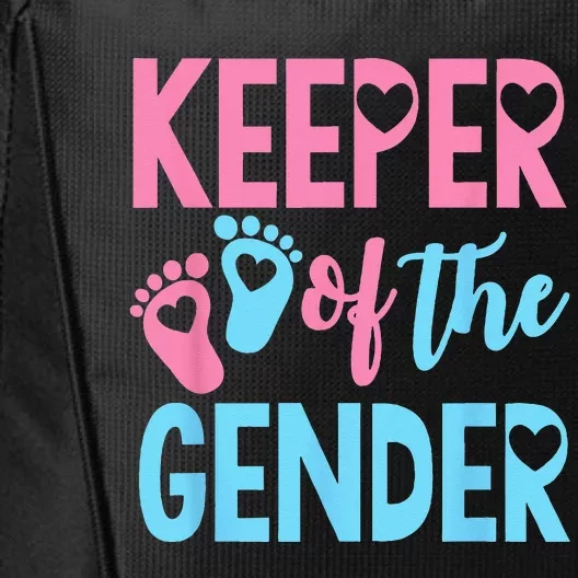 Gender Reveal Keeper Of The Gender Gender Reveal City Backpack