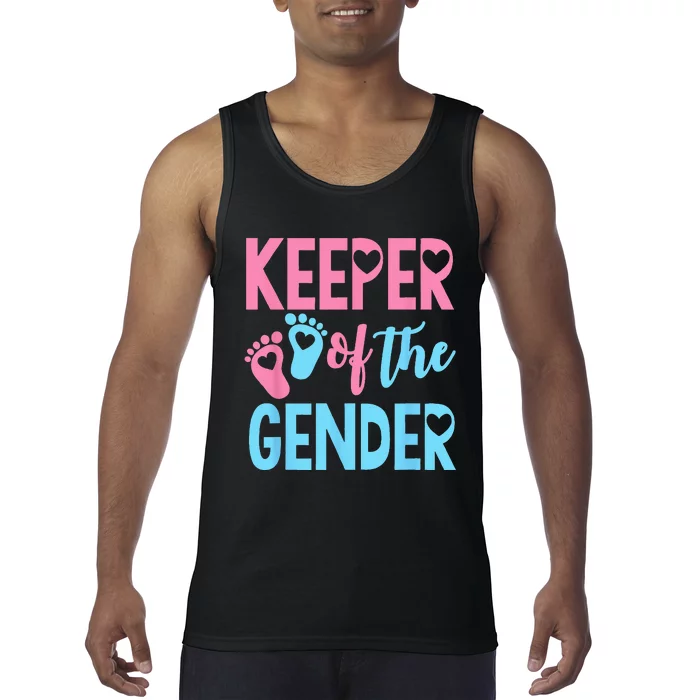 Gender Reveal Keeper Of The Gender Gender Reveal Tank Top