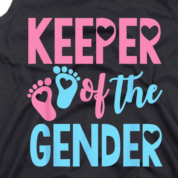 Gender Reveal Keeper Of The Gender Gender Reveal Tank Top