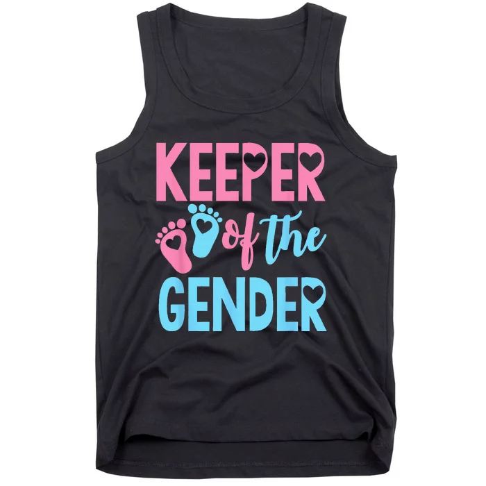 Gender Reveal Keeper Of The Gender Gender Reveal Tank Top