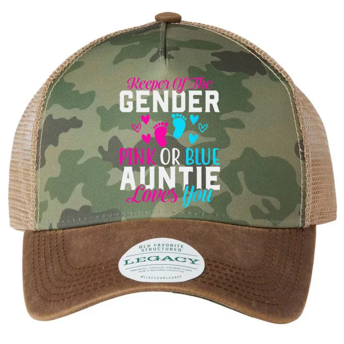 Gender Reveal Keeper of the Gender Funny Auntie Gender Legacy Tie Dye Trucker Hat