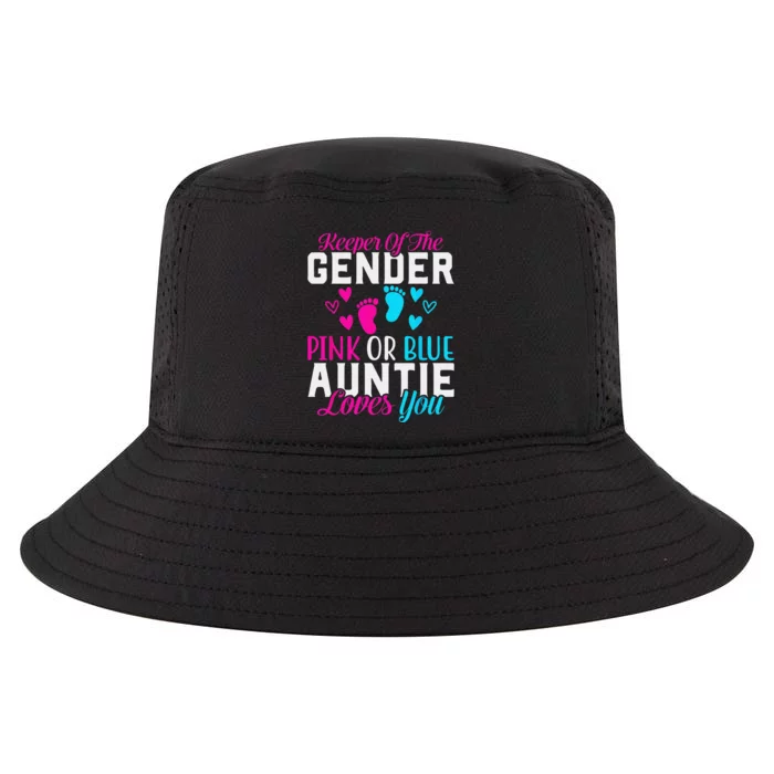 Gender Reveal Keeper of the Gender Funny Auntie Gender Cool Comfort Performance Bucket Hat