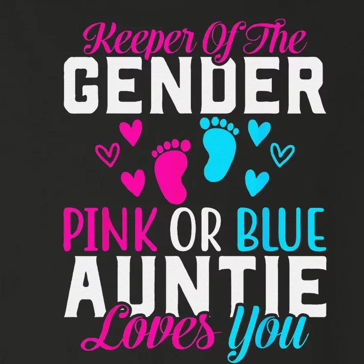 Gender Reveal Keeper of the Gender Funny Auntie Gender Toddler Long Sleeve Shirt