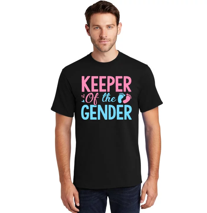 Gender Reveal Keeper Of The Gender T Gender Reveal Tall T-Shirt