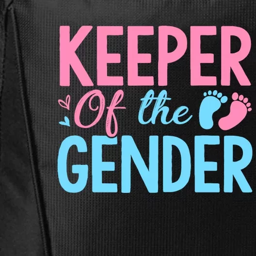 Gender Reveal Keeper Of The Gender T Gender Reveal City Backpack