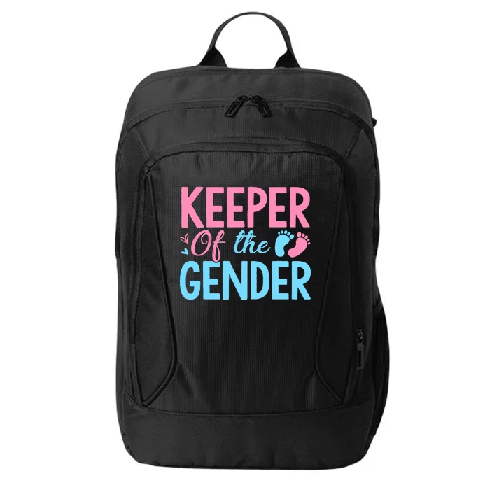 Gender Reveal Keeper Of The Gender T Gender Reveal City Backpack