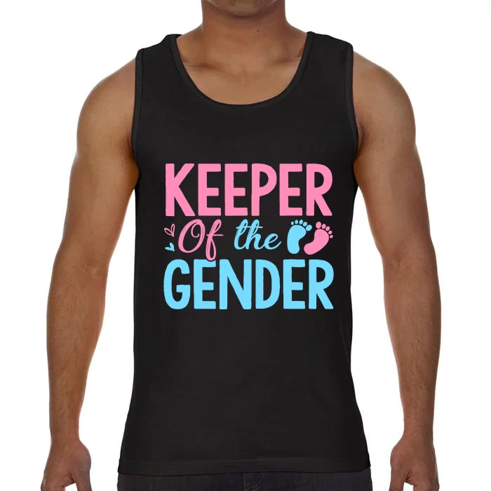 Gender Reveal Keeper Of The Gender T Gender Reveal Comfort Colors® Tank Top