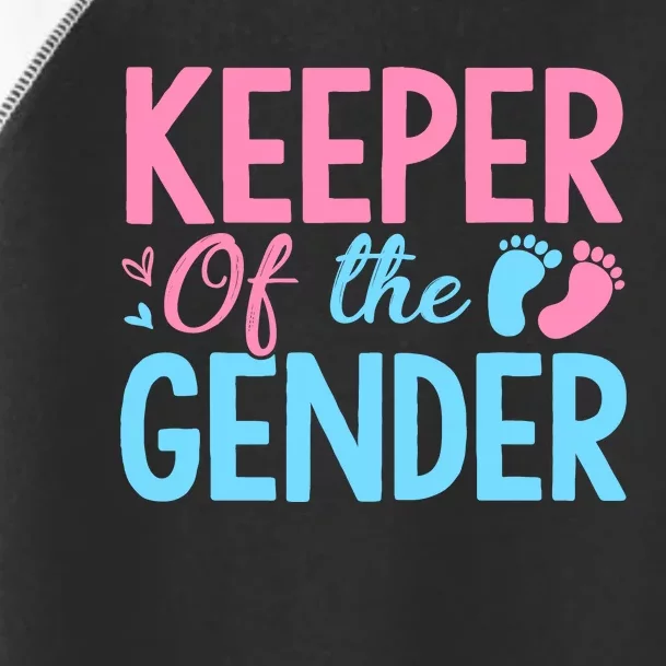 Gender Reveal Keeper Of The Gender T Gender Reveal Toddler Fine Jersey T-Shirt