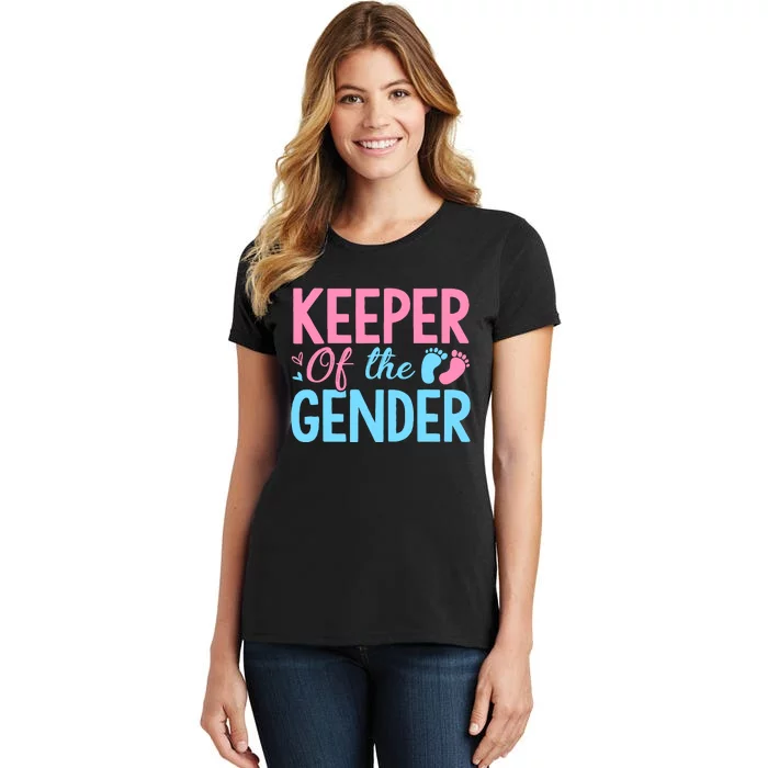 Gender Reveal Keeper Of The Gender T Gender Reveal Women's T-Shirt