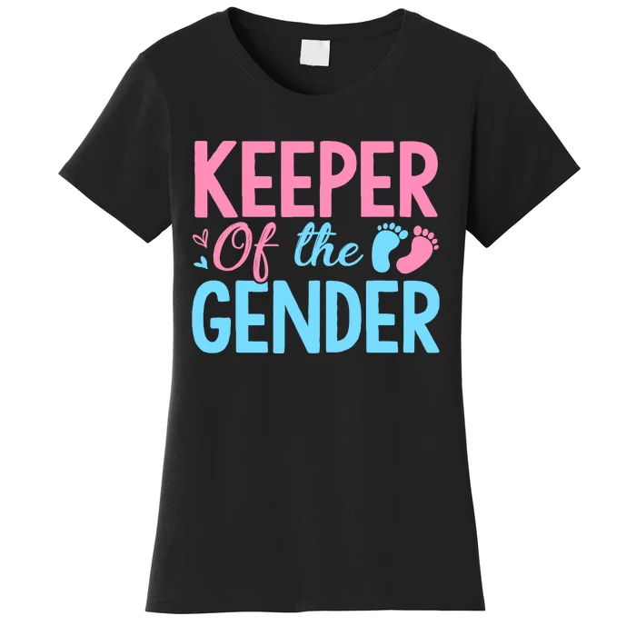 Gender Reveal Keeper Of The Gender T Gender Reveal Women's T-Shirt