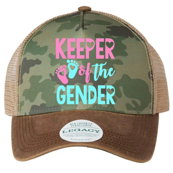 Gender Reveal Keeper Of The Gender Gender Reveal Legacy Tie Dye Trucker Hat