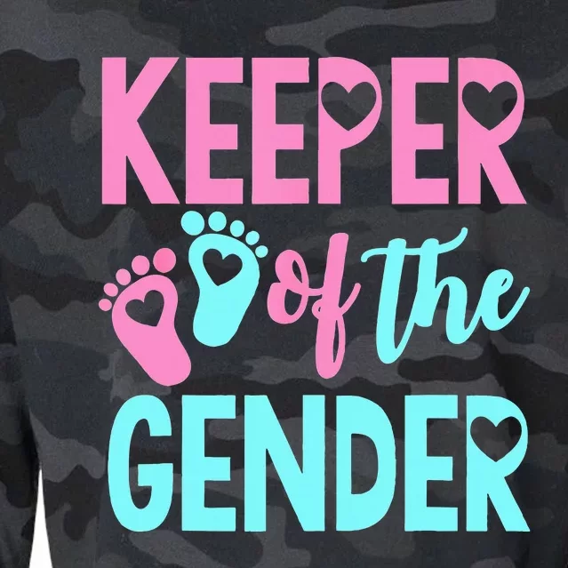 Gender Reveal Keeper Of The Gender Gender Reveal Cropped Pullover Crew