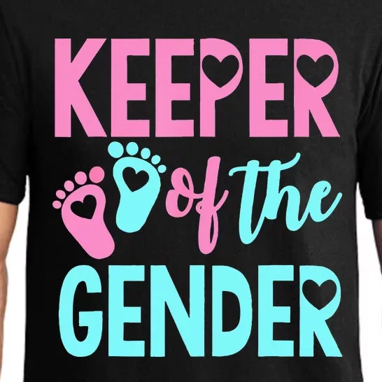 Gender Reveal Keeper Of The Gender Gender Reveal Pajama Set