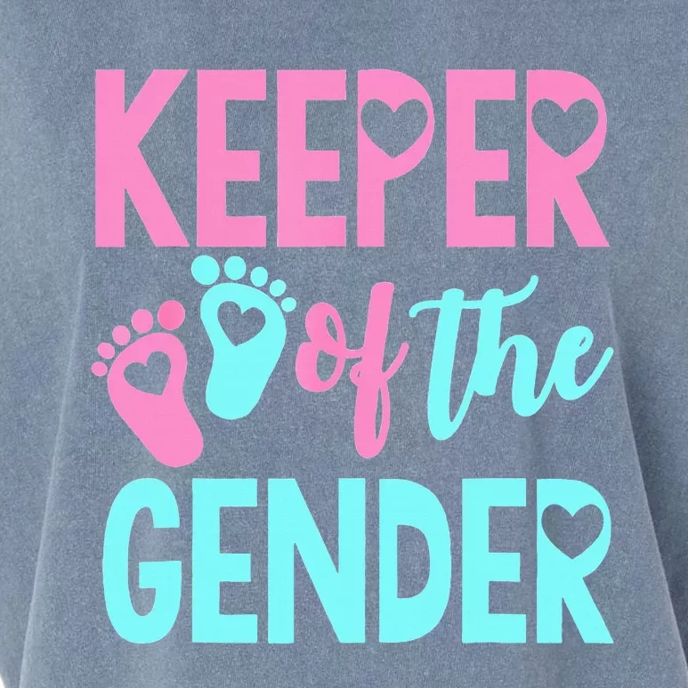 Gender Reveal Keeper Of The Gender Gender Reveal Garment-Dyed Women's Muscle Tee