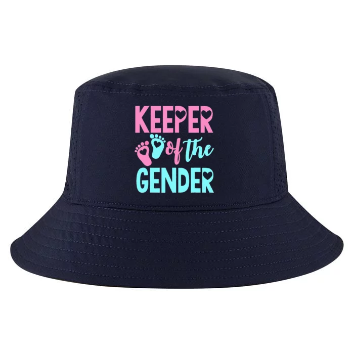 Gender Reveal Keeper Of The Gender Gender Reveal Cool Comfort Performance Bucket Hat