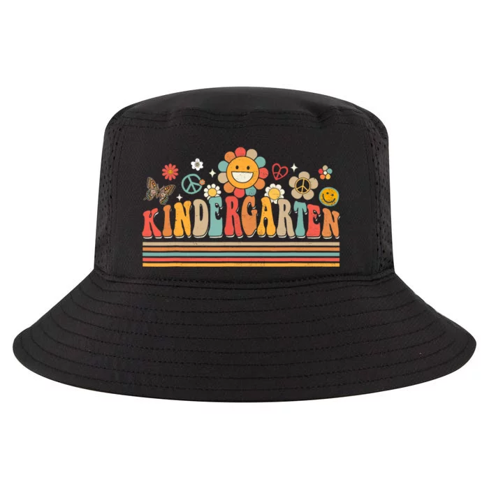 Groovy Retro Kindergarten Vibes Back To School Teachers Cool Comfort Performance Bucket Hat