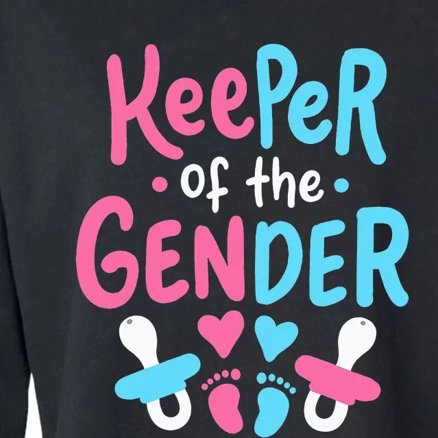 Gender Reveal Keeper of the Gender Cropped Pullover Crew