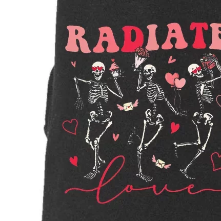 Groovy Radiate Love Valentine Xray Tech Radiology Rad Tech Doggie 3-End Fleece Hoodie