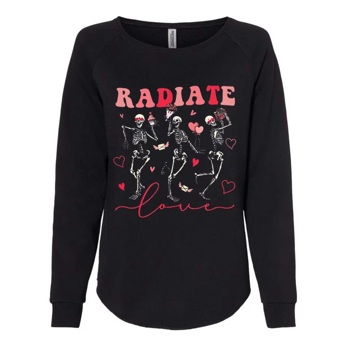 Groovy Radiate Love Valentine Xray Tech Radiology Rad Tech Womens California Wash Sweatshirt