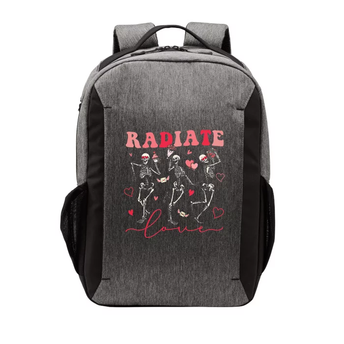 Groovy Radiate Love Valentine Xray Tech Radiology Rad Tech Vector Backpack