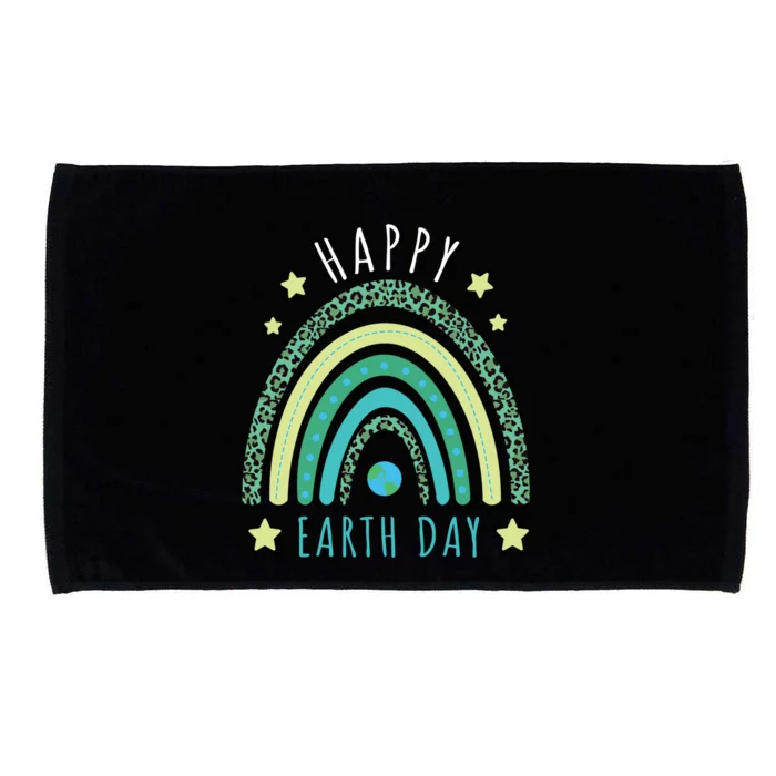 Green Rainbow Love Protect Save Nature Oceans Day Earth Day Great Gift Microfiber Hand Towel