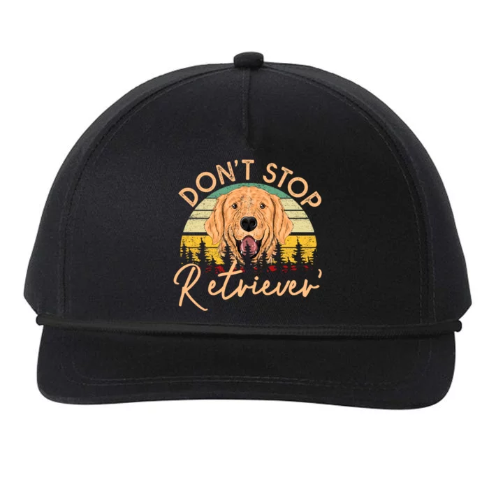 Golden Retriever Lover Gift Dont Stop Retrievin Cool Gift Snapback Five-Panel Rope Hat