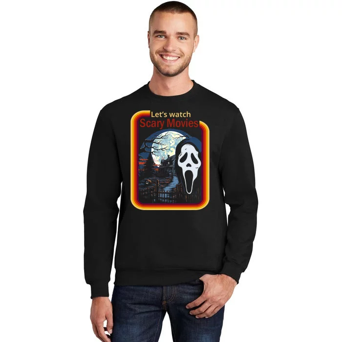 Ghost Retro Lets Watch Scary Movies Sweatshirt