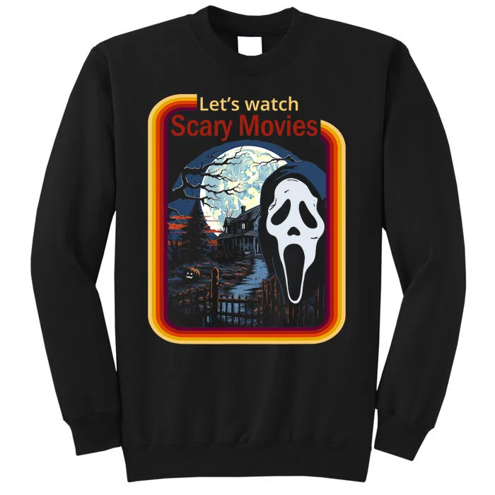 Ghost Retro Lets Watch Scary Movies Sweatshirt