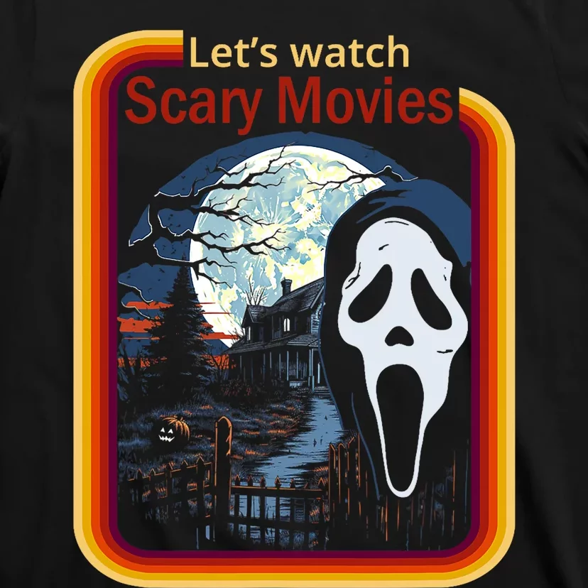 Ghost Retro Lets Watch Scary Movies T-Shirt