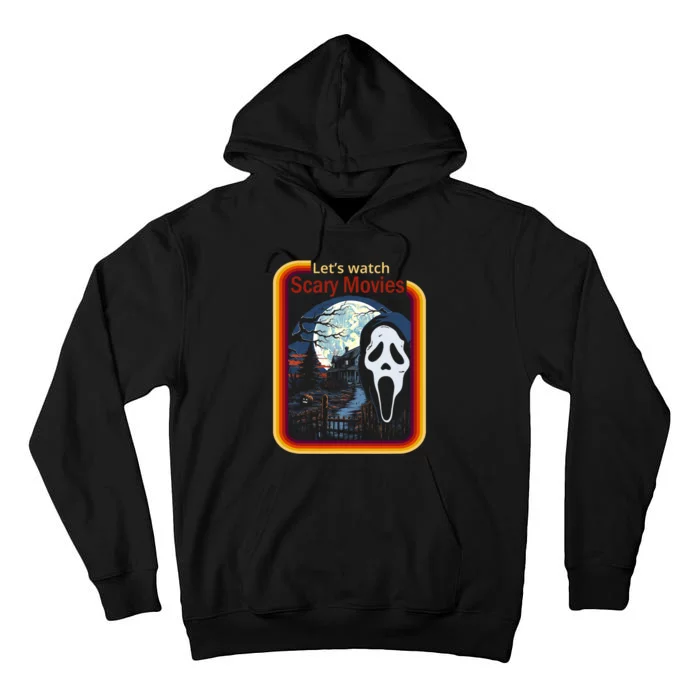 Ghost Retro Lets Watch Scary Movies Tall Hoodie