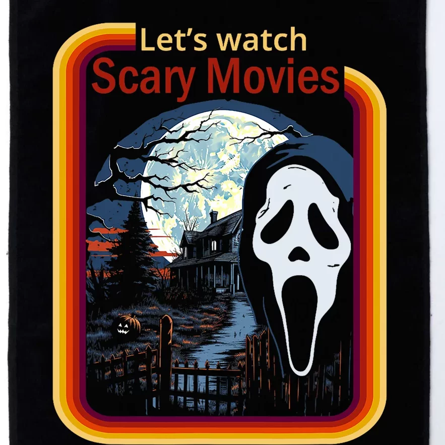 Ghost Retro Lets Watch Scary Movies Platinum Collection Golf Towel