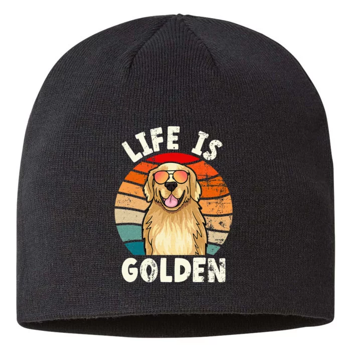 Golden Retriever Life is Golden Tee Golden Owner 8 1/2in Sustainable Knit Beanie