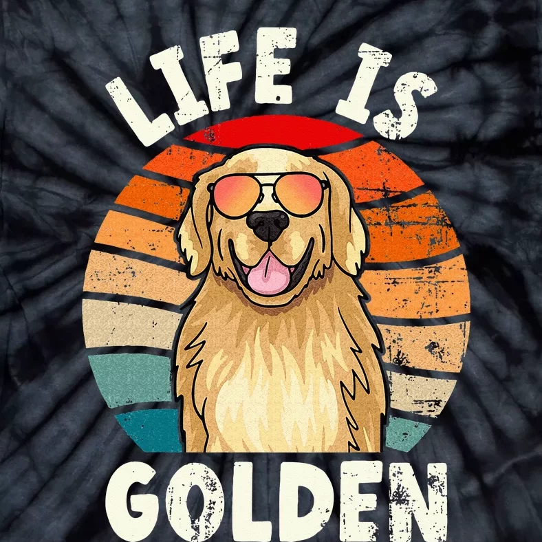 Golden Retriever Life is Golden Tee Golden Owner Tie-Dye T-Shirt