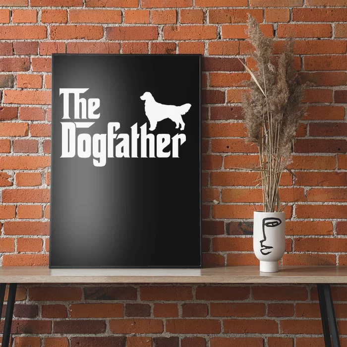 Golden Retriever Lover Gift DogFather Poster