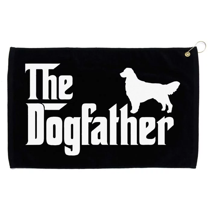 Golden Retriever Lover Gift DogFather Grommeted Golf Towel