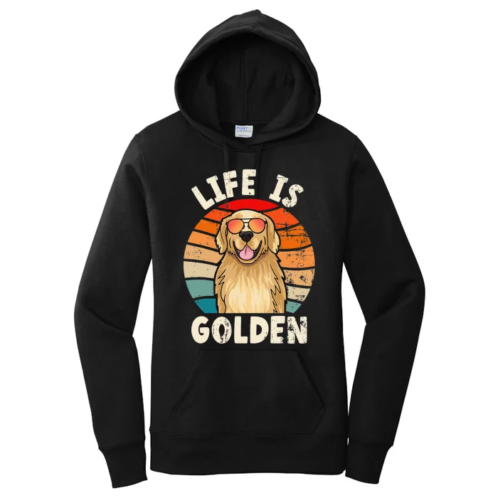 Golden Retriever Life is Golden Tee Golden Owner Women's Pullover Hoodie