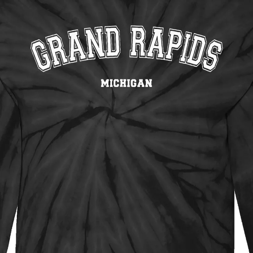 Grand Rapids Michigan Tie-Dye Long Sleeve Shirt