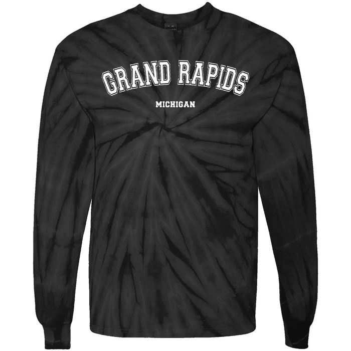 Grand Rapids Michigan Tie-Dye Long Sleeve Shirt