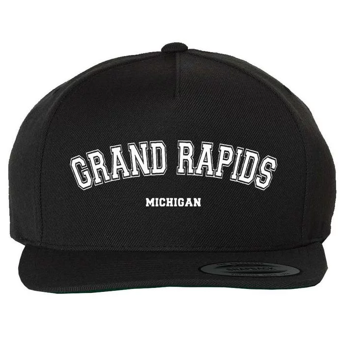 Grand Rapids Michigan Wool Snapback Cap