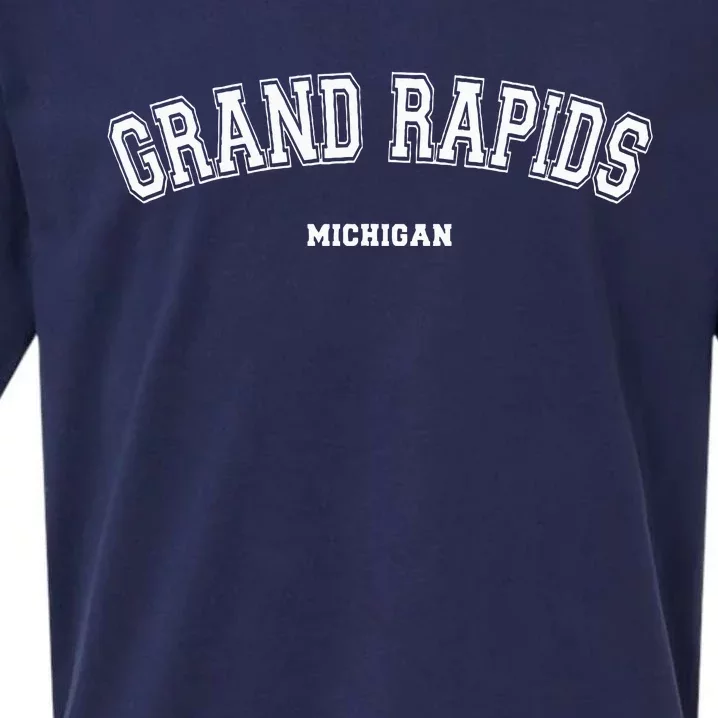 Grand Rapids Michigan Sueded Cloud Jersey T-Shirt